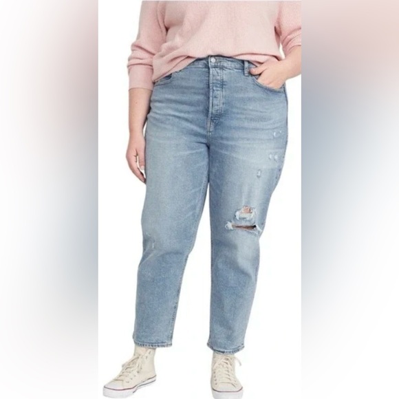 Old Navy Jeans Womens Extra High Rise Sky-Hi Straight Secret Slim Pockets NEW - Picture 12 of 12